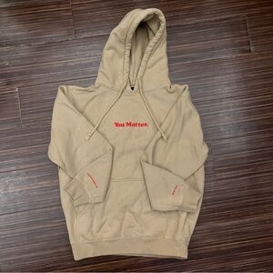 You Matter Demetrius Harmon Hoodie Tan